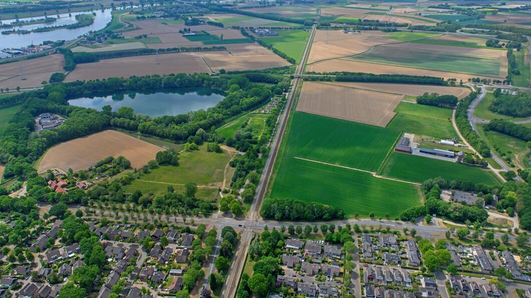 Luchtfoto van Wijchen West.