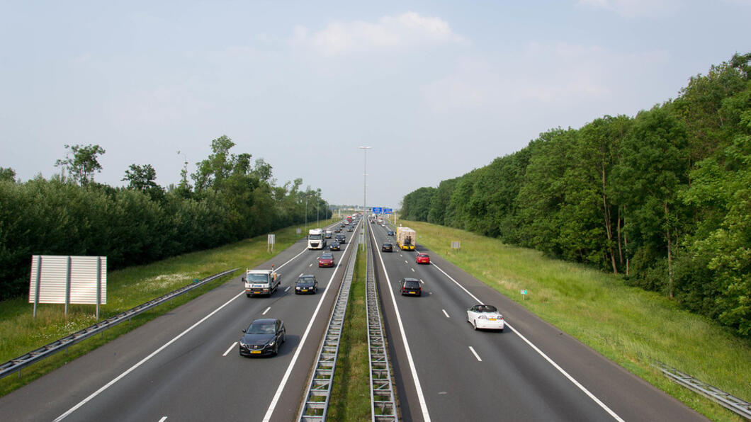 De A50 bij Ewijk.