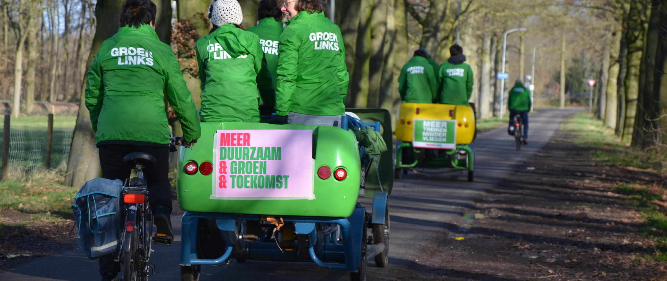 GroenLinks Wijchen, op de fiets.